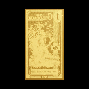 1 dollar Utah Goldback Backside