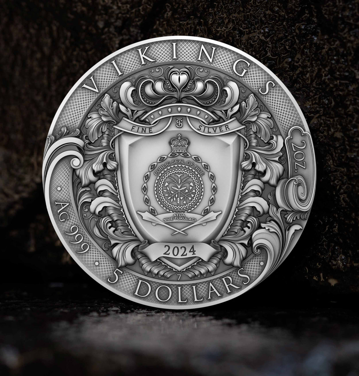 Vikings 2 oz Silver Coin 2024 – T&S Coin (image 6)
