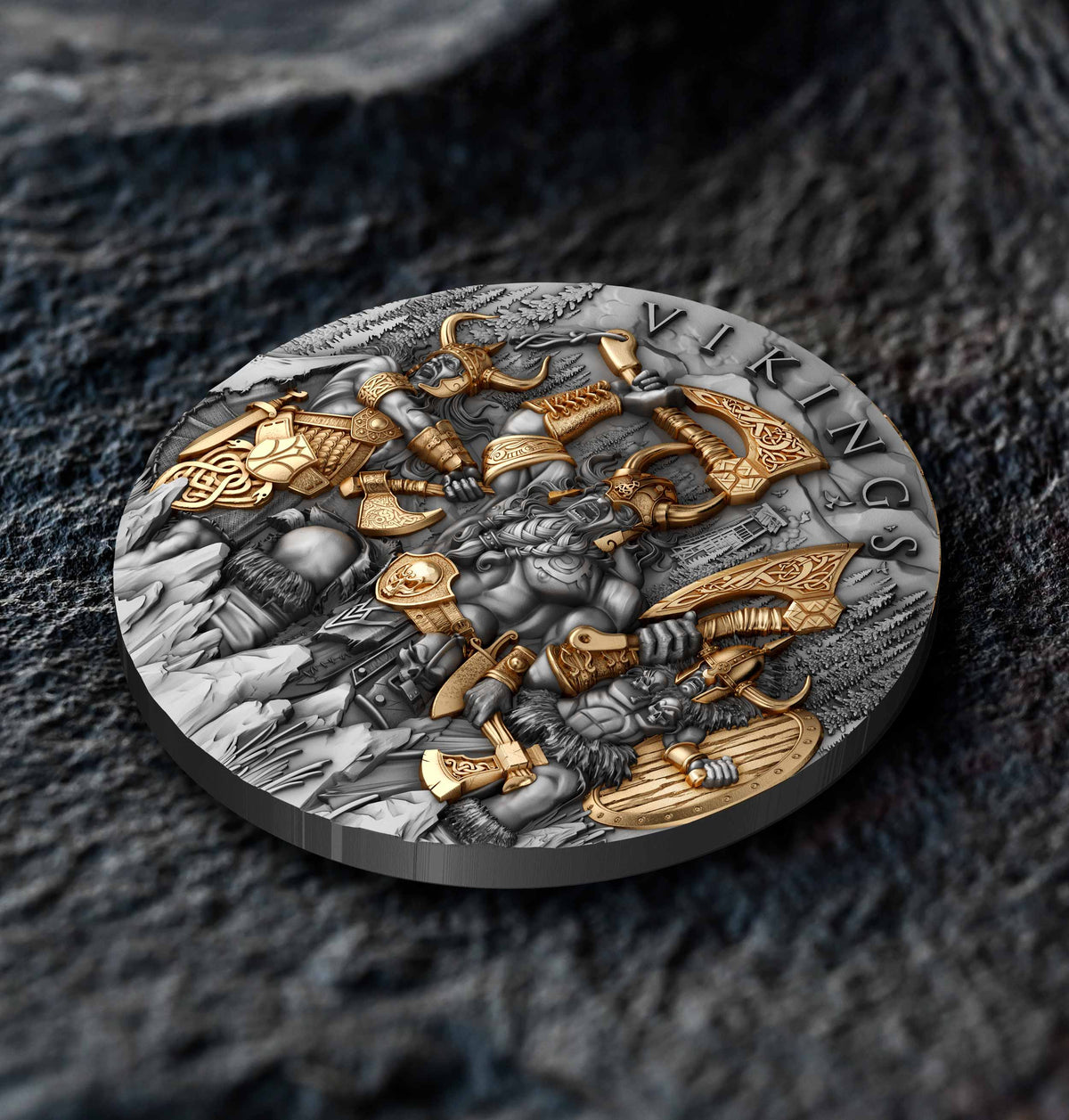 Vikings 2 oz Silver Coin 2024 – T&S Coin (image 7)