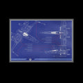 Star Wars X-Wing T-70 Blueprint – 1 oz  6.89 in × 10.31 in Silver Foil (2025)